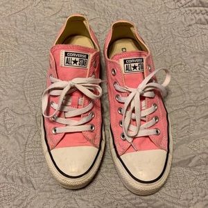Pink converse women’s 8.5 mens 6.5